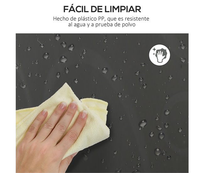 Armario Modular PP, Acero HOMCOM, hogar - muebles de dormitorio 125 Blanco