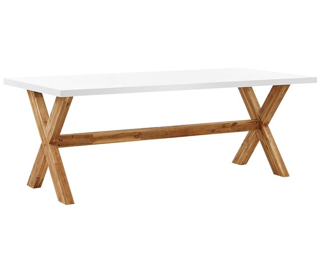 Beliani Conjunto de comedor OLBIA Blanco