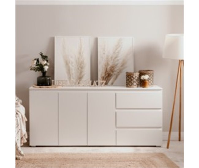 Aparador SKIPPER 3 puertas 3 cajones 178,5cm Blanco