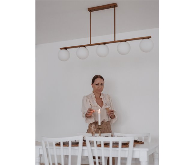 Beliani Lámpara colgante ZIKULI Dorado