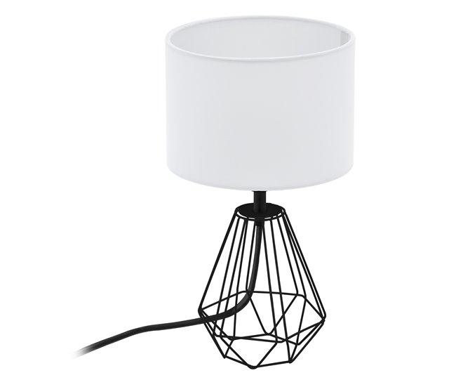 Lámpara de sobremesa CARLTON 2 30,5cm marca EGLO Blanco/ Negro