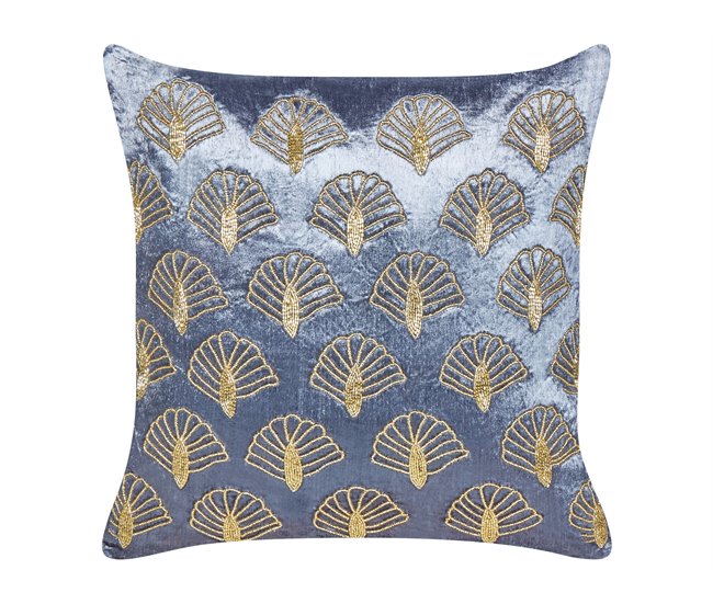 Beliani Cojín decorativo PANDOREA Lavanda