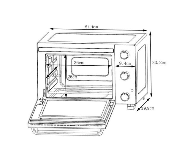 Mini Horno Eléctrico CEMF35W Blanco