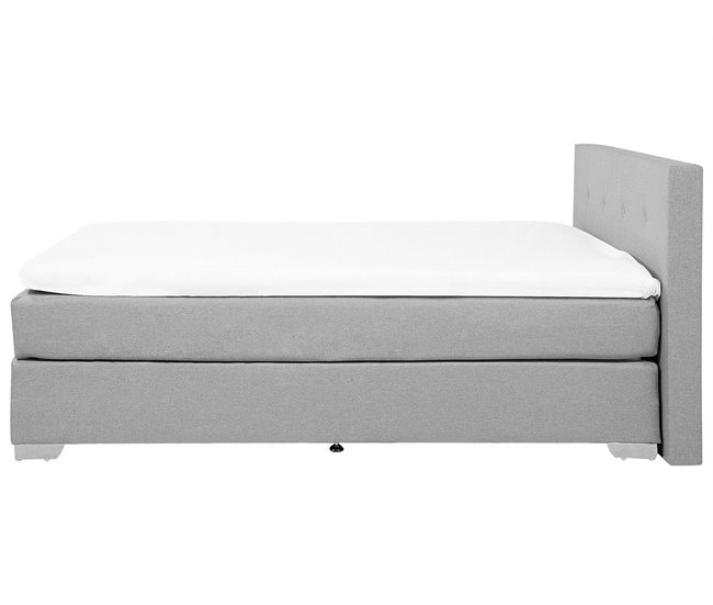 Beliani Cama continental Terciopelo CONSUL 191x212 Beige