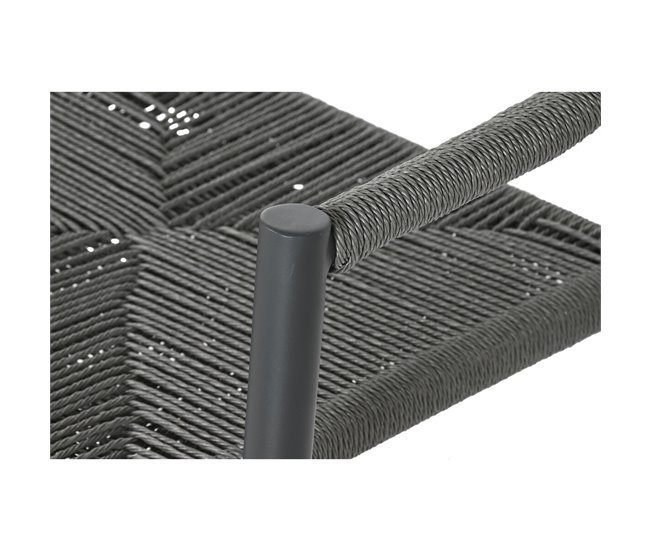 Sofá de Jardín Gris Oscuro