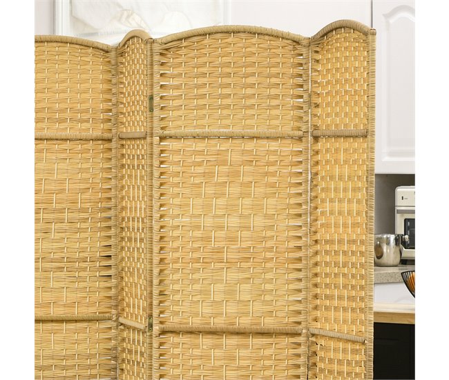 Biombo Polipropileno HOMCOM, hogar - decoración Marron