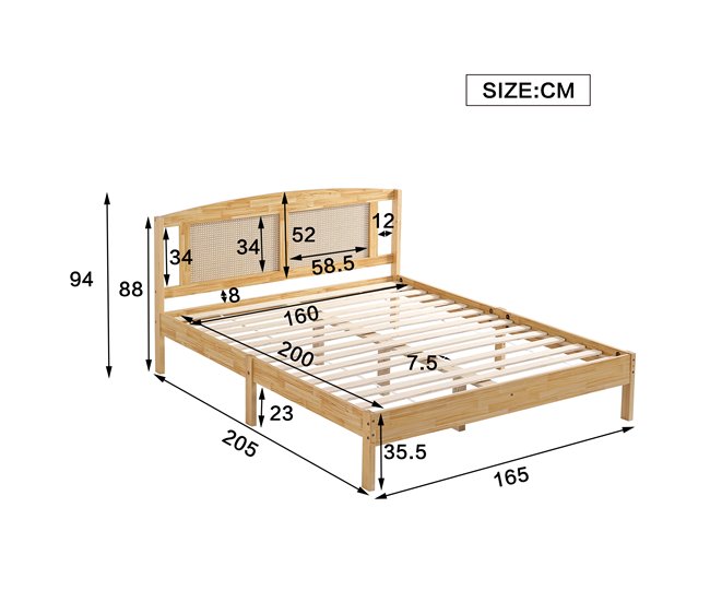 Camas de matrimonio Natural