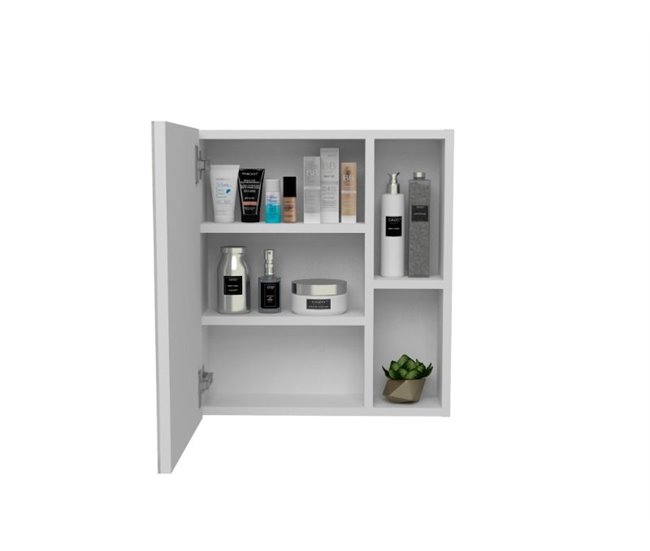 Mueble de Pared de Baño Labelle, con espejo. Blanco