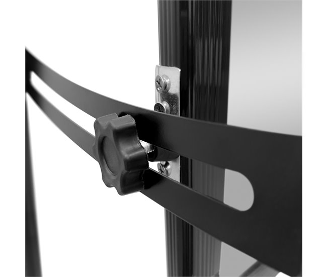 Espejo de Pie Cuerpo Entero con Ruedas 38x38 Negro