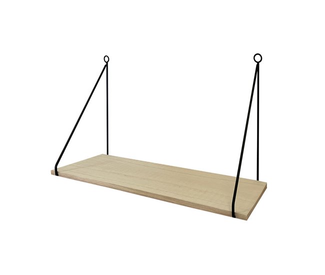 Acomoda Textil – Estante para pared de Madera. (Balda Colgante) Madera Clara