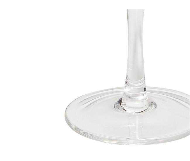 Beliani Cristalería Vidrio QUARTZ Gris Claro