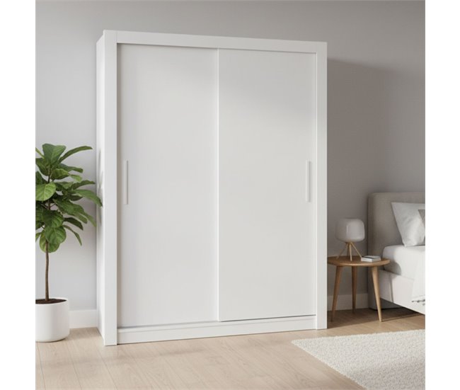 Armario Sava  puertas correderas 105 Blanco