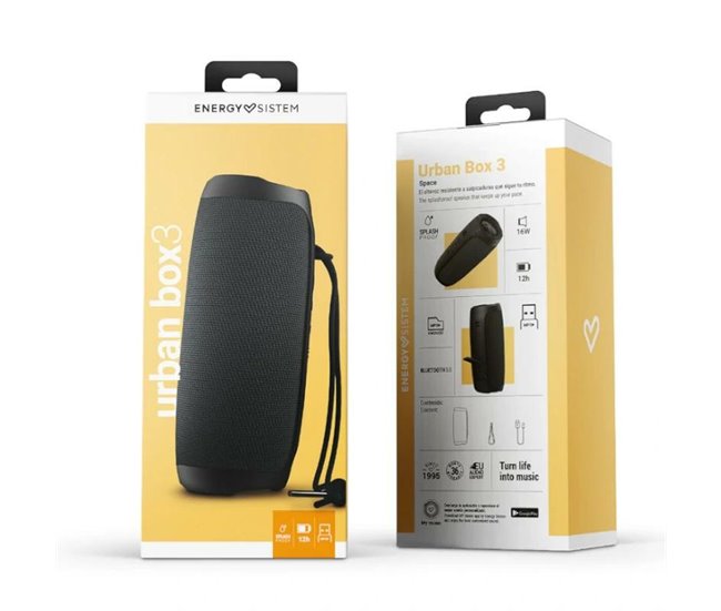 Altavoz Bluetooth Portátil Urban Box 3 Negro