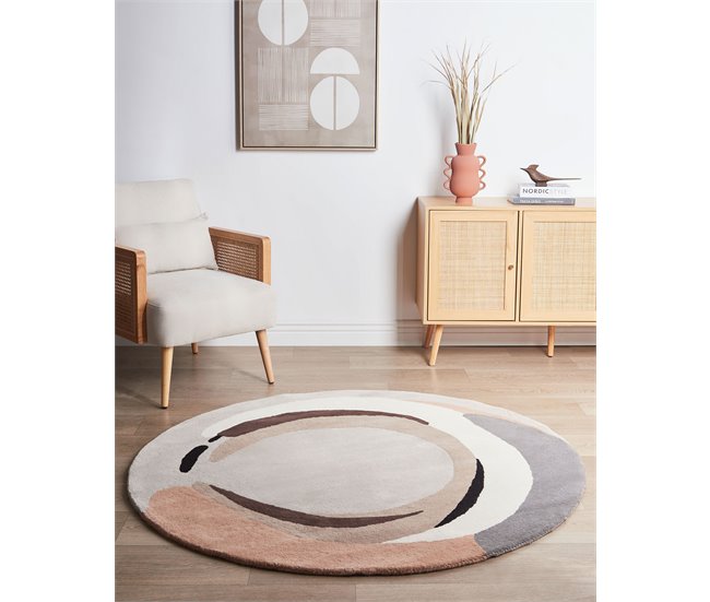 Beliani Alfombra de pelo corto SARGODHA Beige