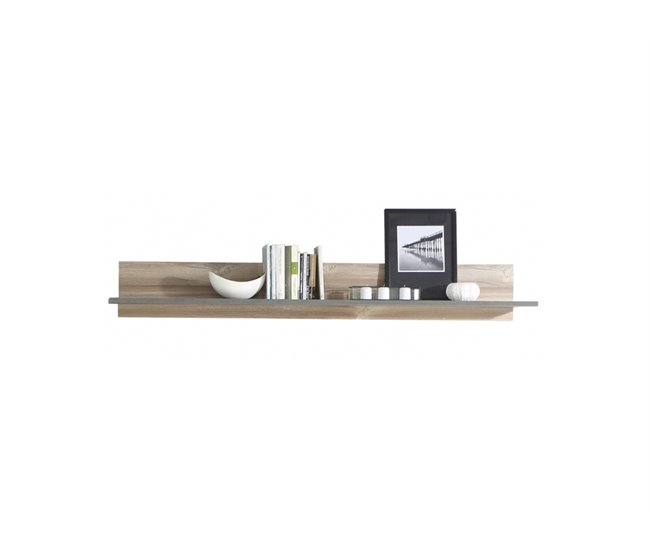 Estante de pared INDUSTRY 189,40cm Gris/ Madera