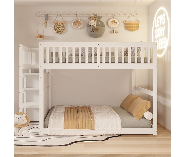 Cama litera 145x247 Blanco