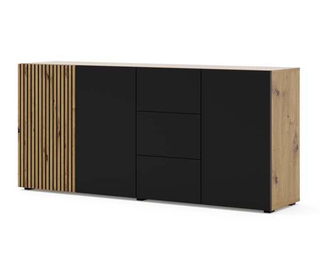 APARADOR AURIS 180 Negro/ Madera