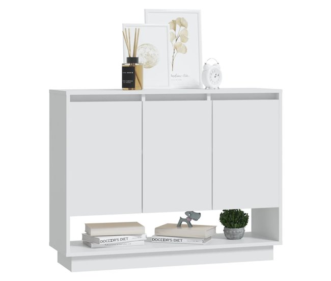 Aparador de madera de ingeniería 97 Blanco