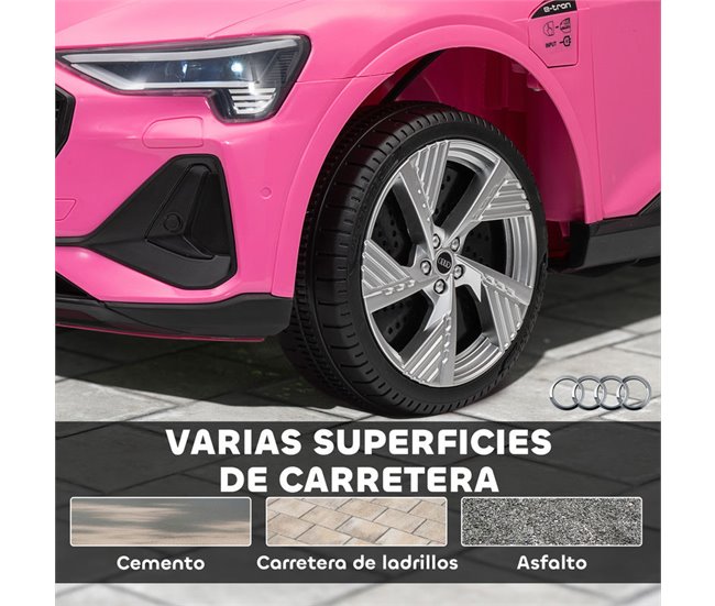 Coche Eléctrico Infantil PP, Metal HOMCOM Rosa