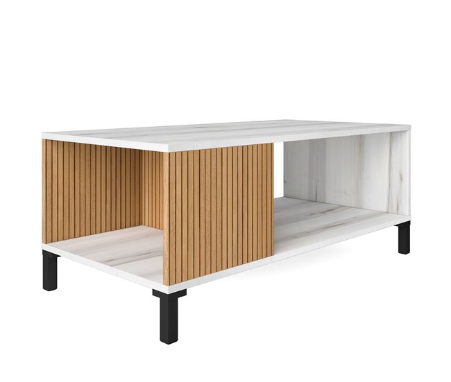Conjunto Muebles Salón Comedor Tokio Nórdico Blanco/ Madera