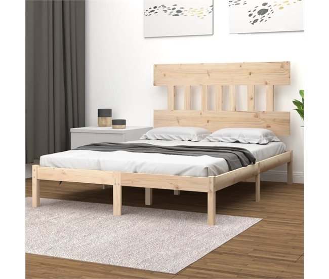 Estructura de cama 150x200 Natural