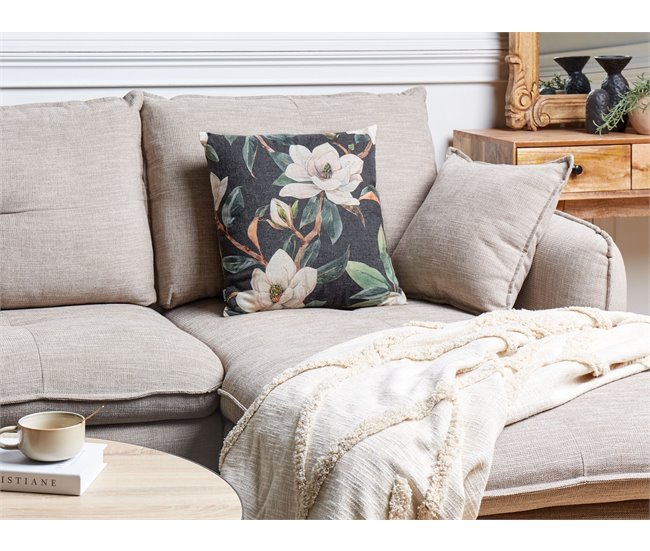 Beliani Cojín decorativo ZAHRIYE 45x45 Negro