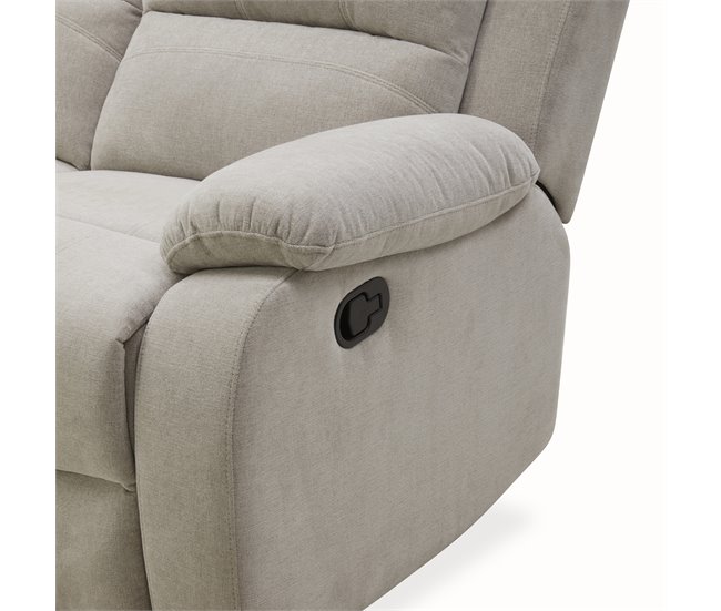 Sillón relax manual RYAN Gris Claro