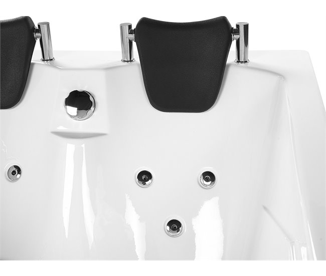 Beliani Bañera esquinera CALAMA 120x180 Blanco