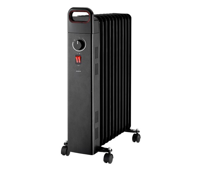 Radiador de aceite Infiniton HOR-N150 - 3 Niveles de potencia - 1500 W Negro