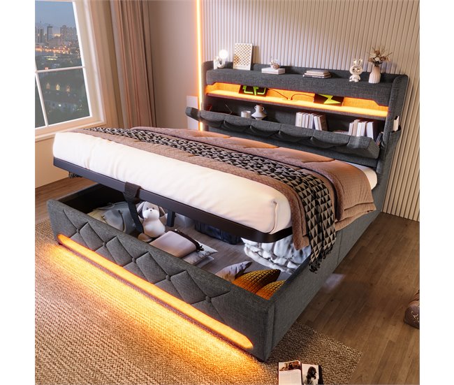 Canapés abatibles Gris