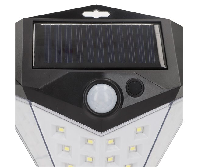 Aktive Pack 6 Apliques LED solares con sensor de movimiento Negro