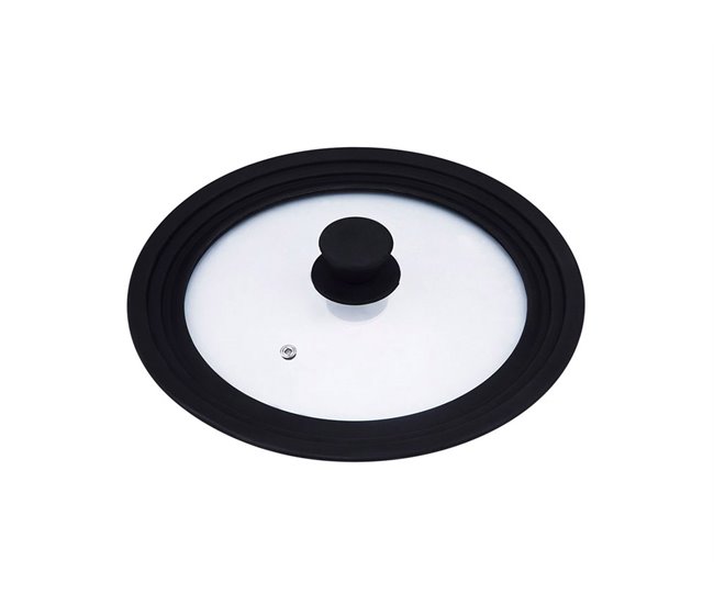 Tapa universal SIL CRISTAL 16-20cm 24-28cm Negro