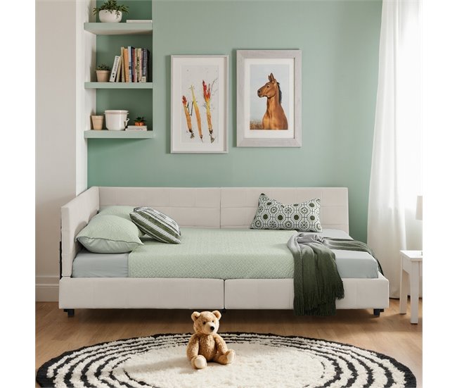 Camas de matrimonio 216x173 Beige