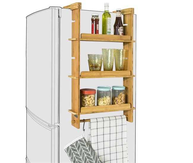 Especiero de Cocina KCR03-N SoBuy Natural