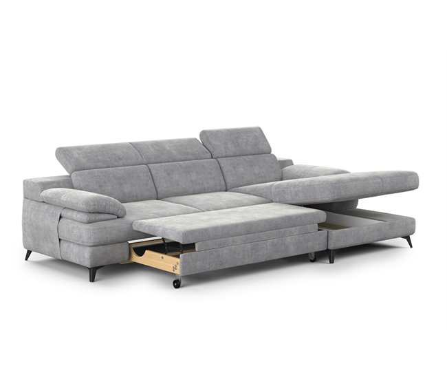 Chaise longue con cama TITUS Gris