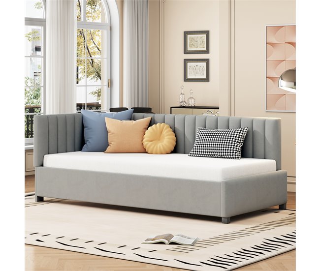 Camas individuales 97x197 Gris