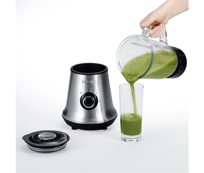 Batidora de Vaso + Smoothie Mix & Go Severin SM 3737 - 1 L 600 W Gris