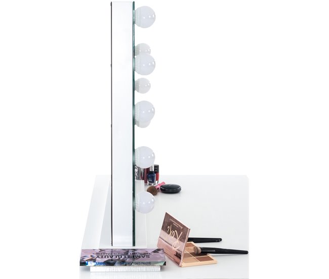 Espejo de maquillaje Palmdale Blanco