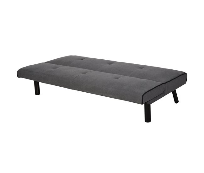 Sofá Cama esponja, eucalipto, MDF de grado E1 HOMCOM Gris