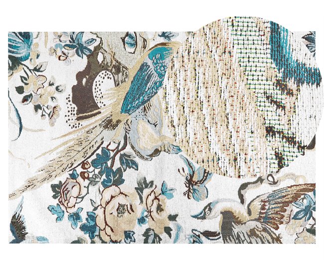 Beliani Alfombra de pelo corto ARIHA 140x200 Turquesa