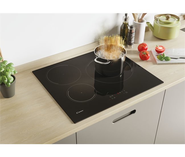 Conjunto de placa ind. y horno pirolítico CANDY PCI26PCxCI633C Negro