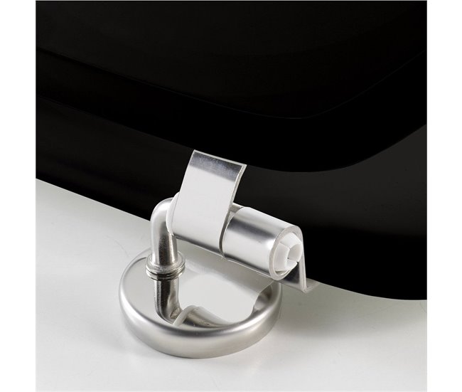 Well Home Asiento de Inodoro con tapa Negro