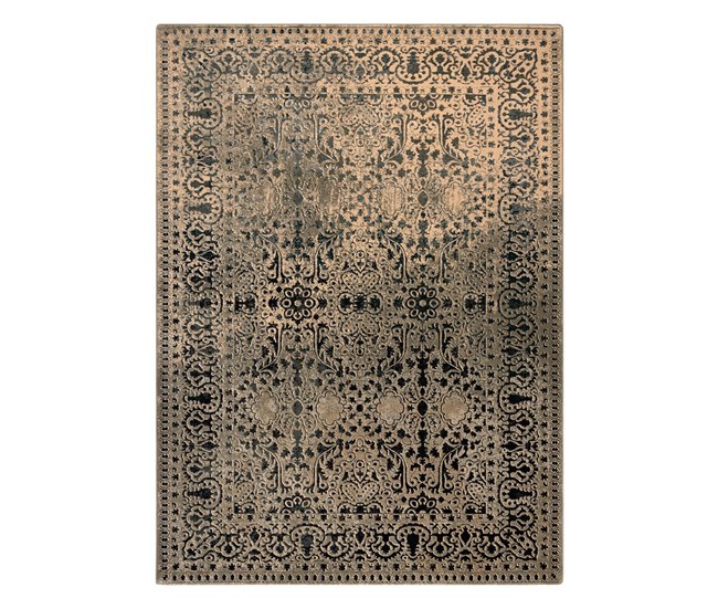 Alfombra de lana SUPERIOR Perona Frame ornament oriental 170x235 Verde
