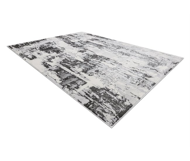 Alfombra LIRA GR579 Abstracta estructural moderna glamour 140x190 Gris