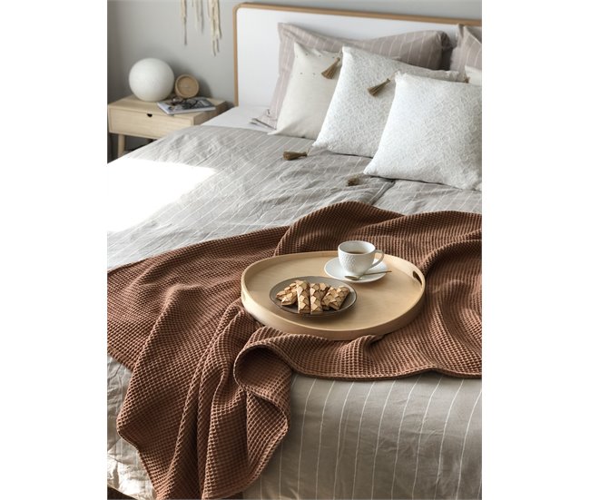 Beliani Cojín decorativo GAURA Beige