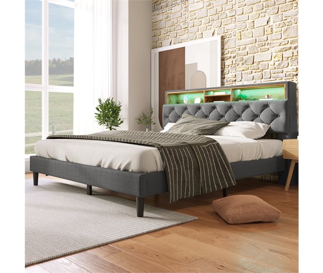 Camas de matrimonio Gris