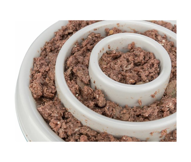 Comedero para Perro Slow Feeding Gris