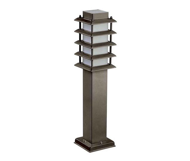 Baliza Para Exterior Metal Serie Siljan Marron