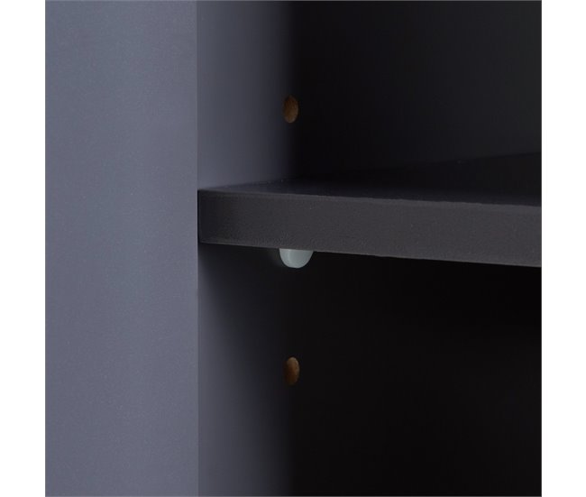 Armario alto Overath con 2 puertas MDF pino Gris