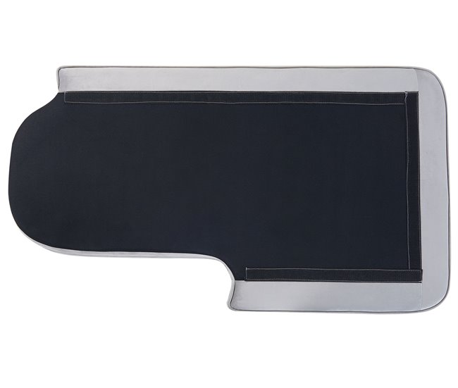 Beliani Chaise longue Terciopelo ALLIER Gris Claro